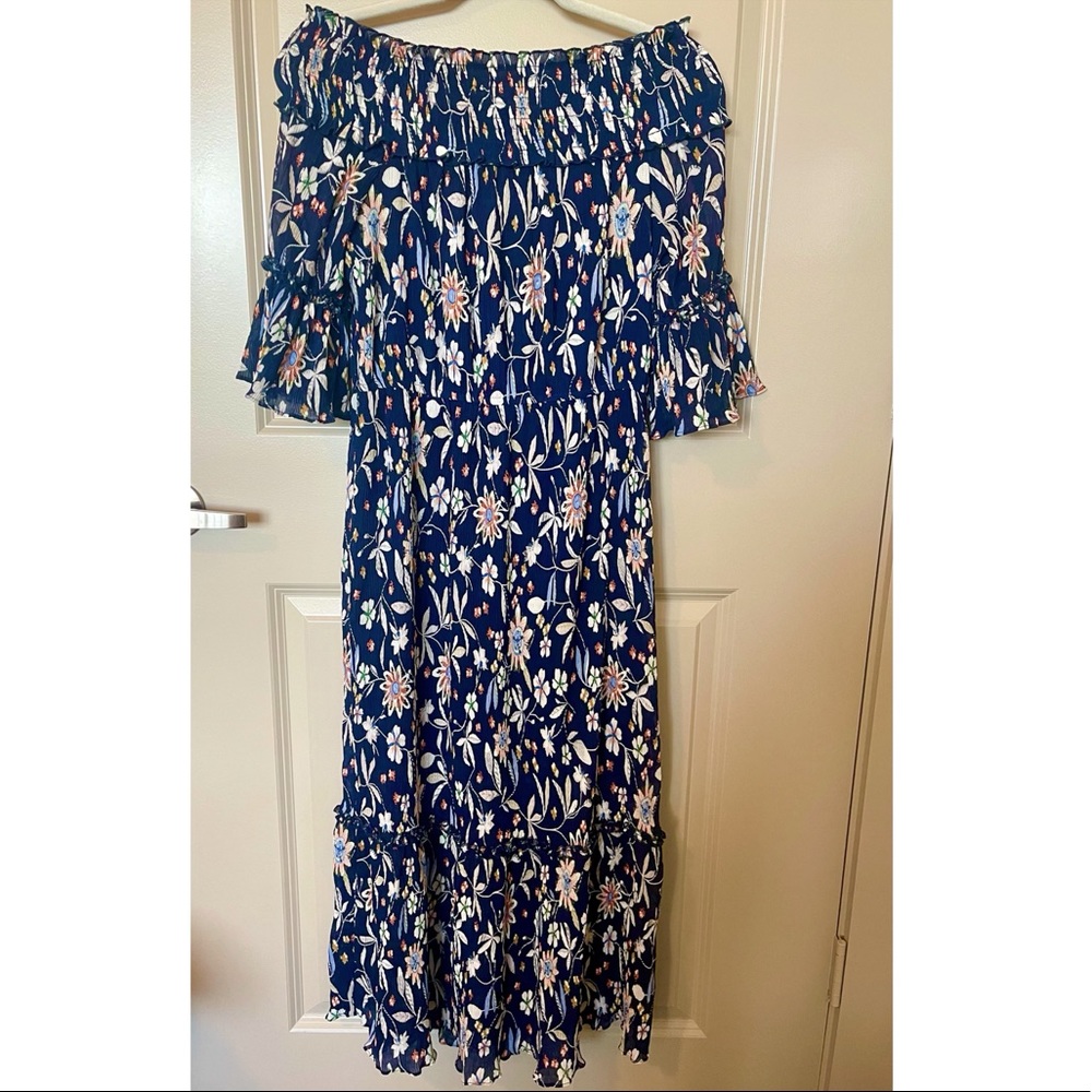 Beautiful Off Shoulder Floral Maxi Dress